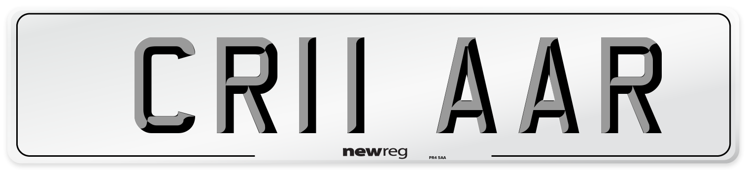 CR11 AAR Number Plate from New Reg